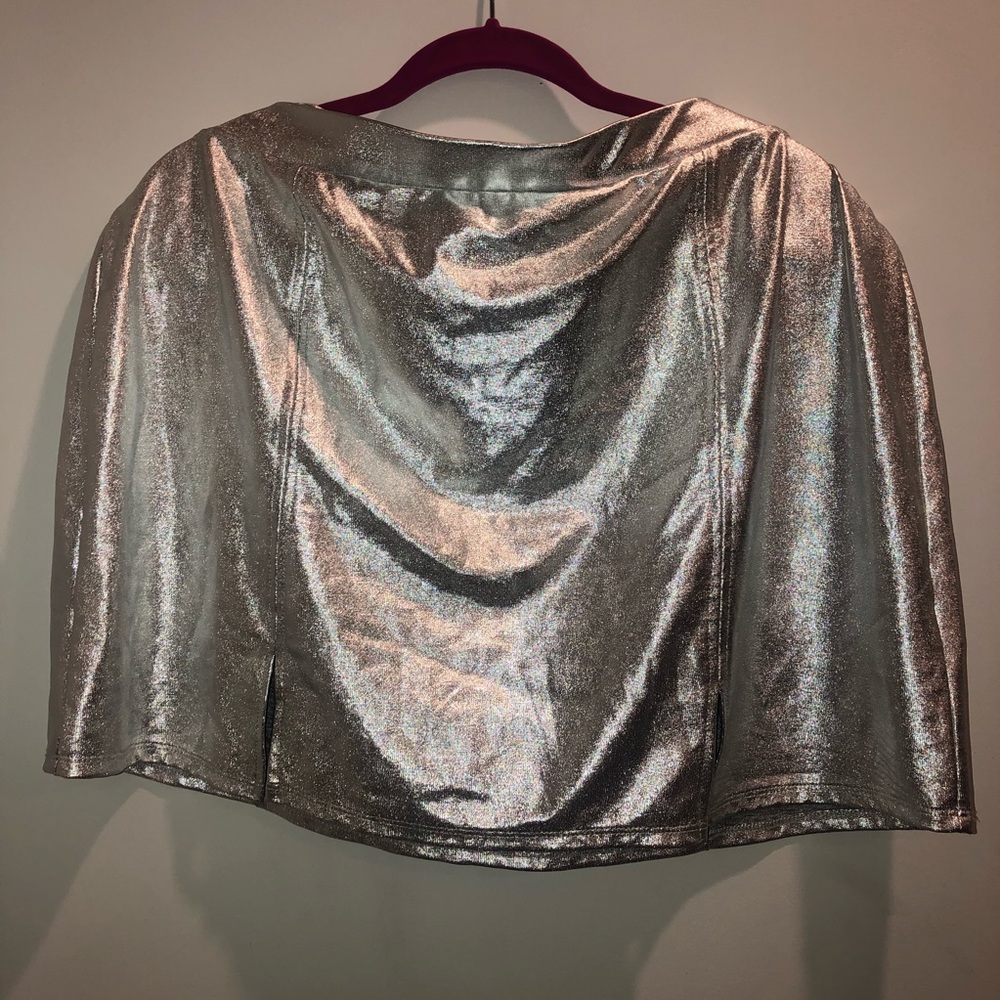 Silver Slit Skirt